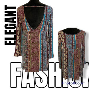 Audrey 3+1 tunic dress hippie boho floral